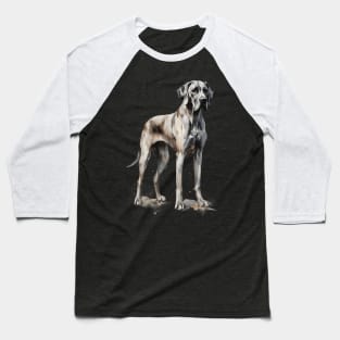 Great Dane Watercolor Style Baseball T-Shirt